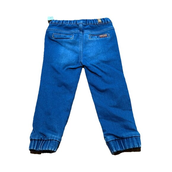7 For All Mankind Luxe Sport Knit Denim jogger jeans toddler Size 2T - Picture 5 of 5